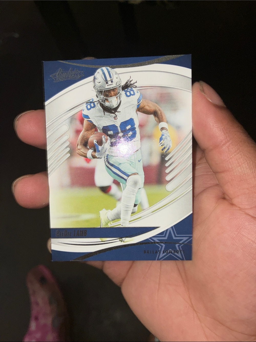 Panini Football Trading Card - Blue & White